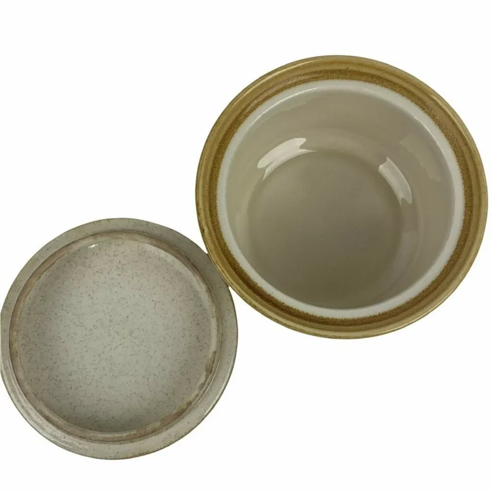 Mikasa Stone Manor Mini Casserole Dish w/ Lid Speckled Oven to Table MCM 12‎ oz